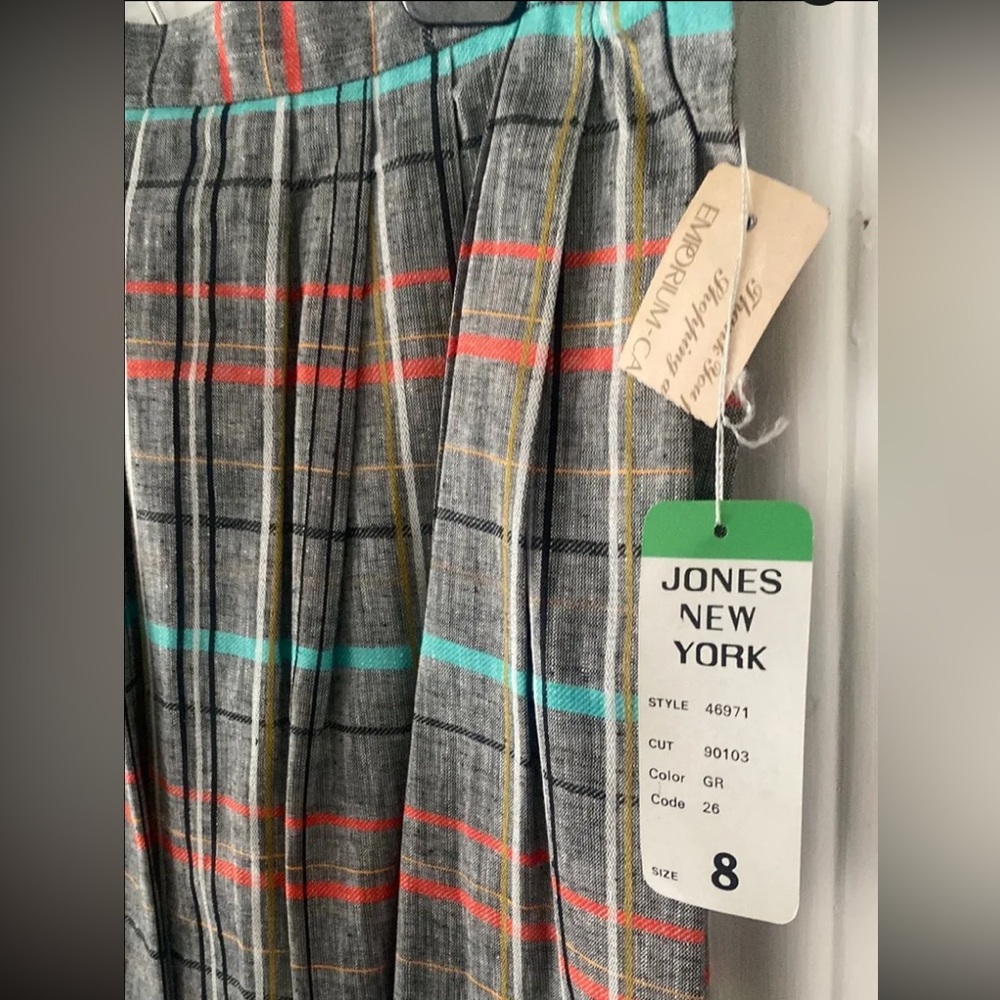 Jones New York Vintage NWT 80s/90s 2-Piece Set Size S Boho Mod Hippie Rare - Picture 14 of 16